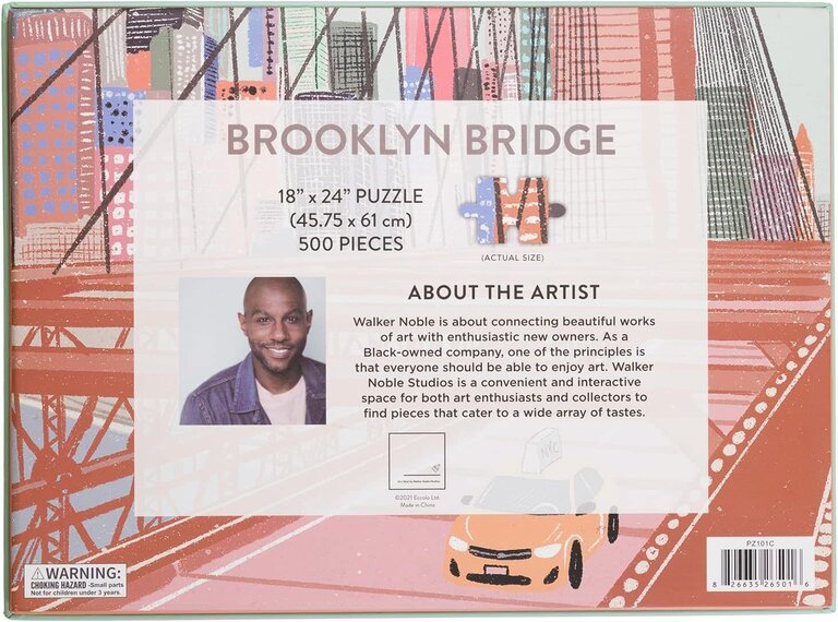 ECCOLO Brooklyn Bridge 500pc Puzzle