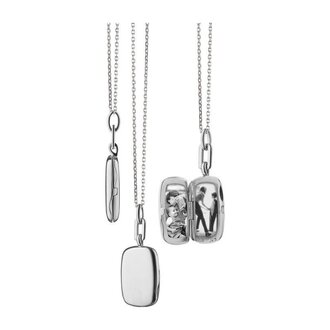 MONICA RICH KOSANN Slim Rectangle "Dee" Locket Necklace