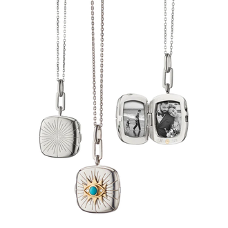 MONICA RICH KOSANN "Protect" Evil Eye Locket Necklace