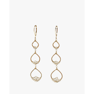 DANA KELLIN Three-Tier Hoop Earrings