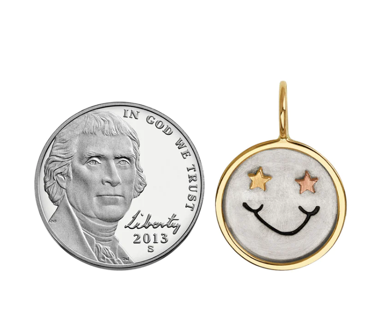 HEATHER B. MOORE HEATHER B. MOORE Smiley Face Round Charm