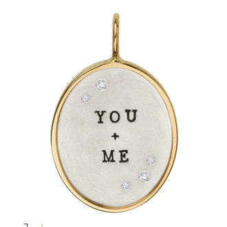 HEATHER B. MOORE Silver & Gold You + Me Charm