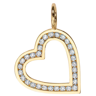 HEATHER B. MOORE Mini Open Channel Set Heart Charm