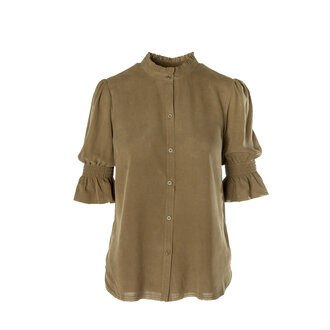 GO SILK Go Fleamarket Top, Kelp