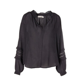 GO SILK Bon Voyage Blouse, Black