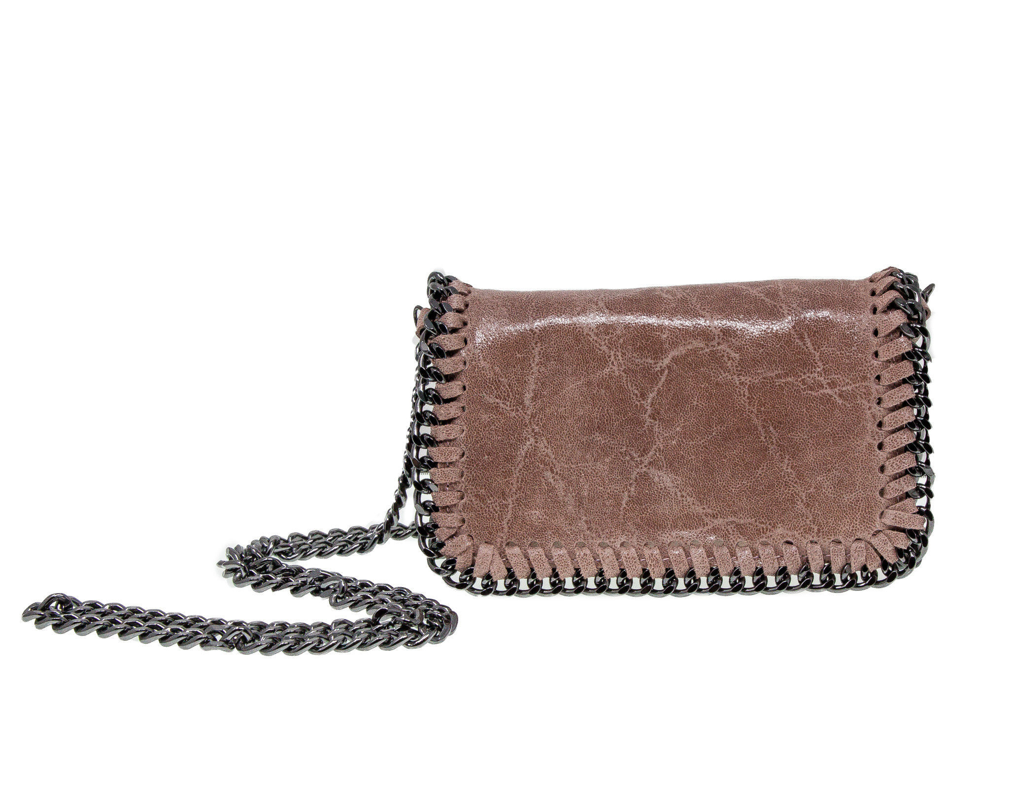 Badgley Mischka Tan Purse With Faux Light Feather/Fur Trim Gold Chain Strap  | Tan purse, Chain strap, Fur trim