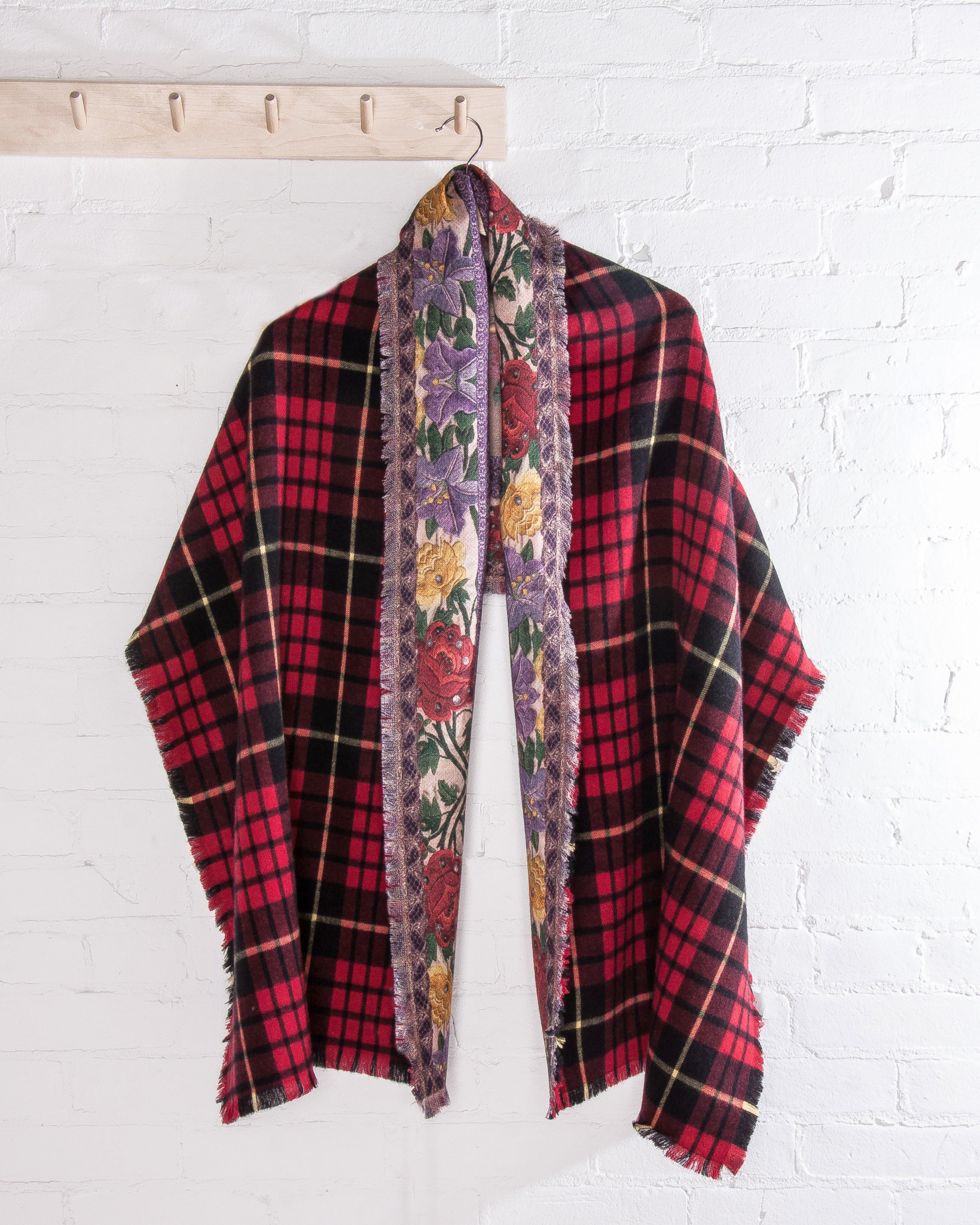 Shop PIERRE LOUIS MASCIA Stripes Silk Cotton Knit & Fur Scarves by