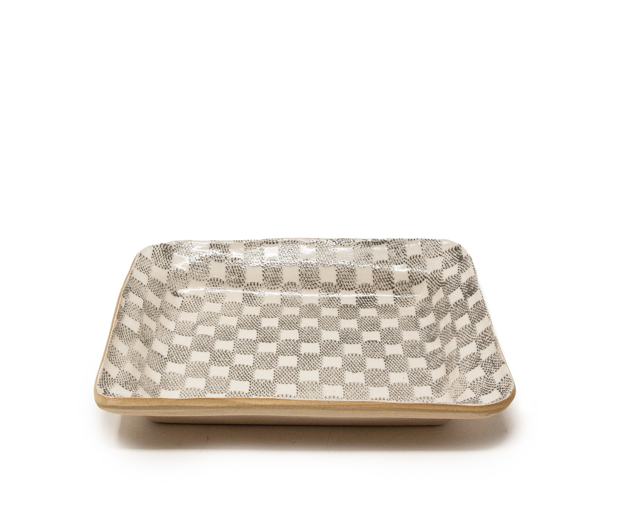 TERRAFIRMA, Small Party Platter, Checker, Charcoal, 3325309 - Touch of Class