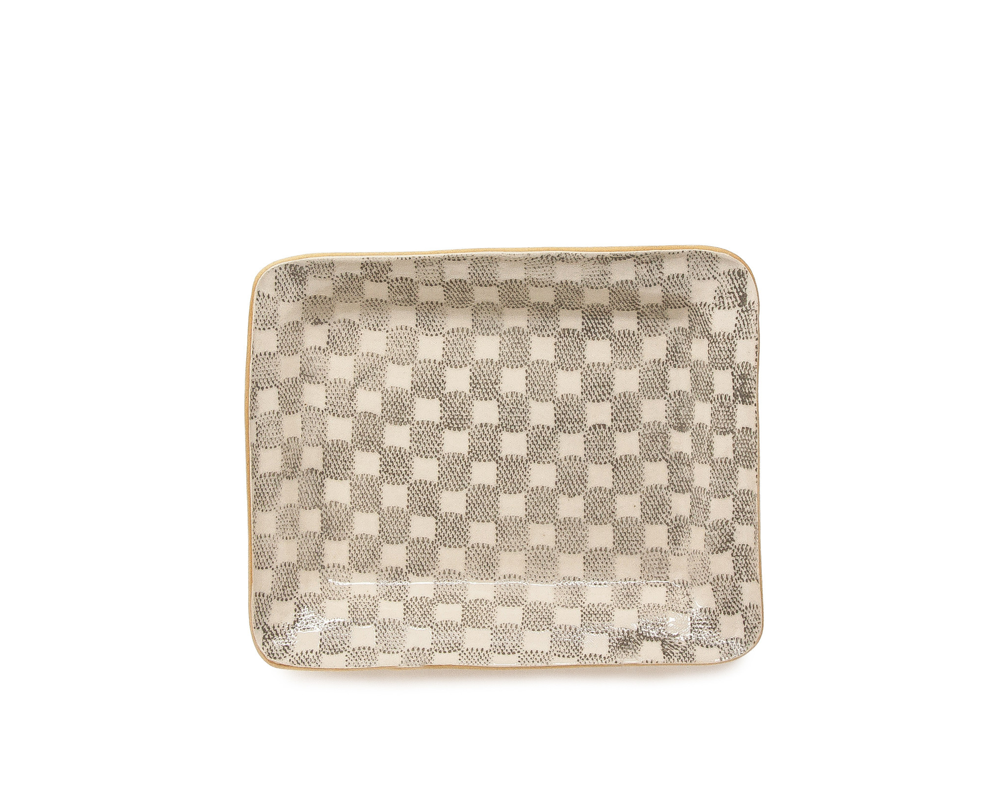 TERRAFIRMA, Small Party Platter, Checker, Charcoal, 3325309 - Touch of Class