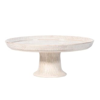 JULISKA Blenheim Oak Whitewash Cake Pedestal