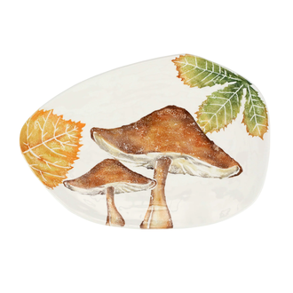 VIETRI Autunno Mushroom Oblong Oval Platter