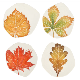 VIETRI Autunno  Assorted Salad Plates, Set of 4