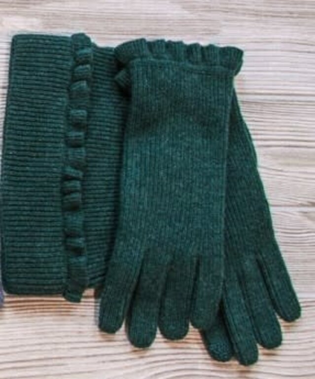 ALASHAN ALASHAN Cashmere Ruffle Ribbed Hat