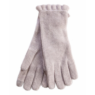ALASHAN Cashmere Ruffle Edge Ribbed Glove