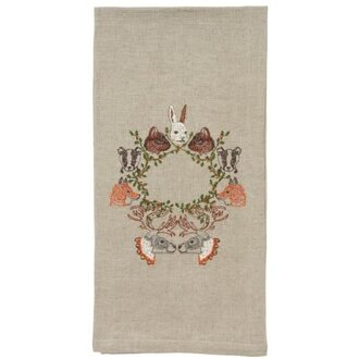 CORAL & TUSK Peek a Wreath Tea Towel