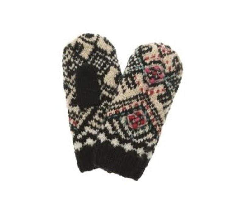 FRENCH KNOT FRENCH KNOT Ingrid Mittens, Black
