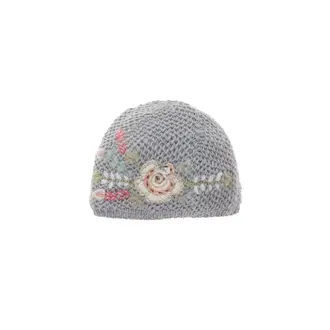 FRENCH KNOT Josephine Cloche, Grey, One Size