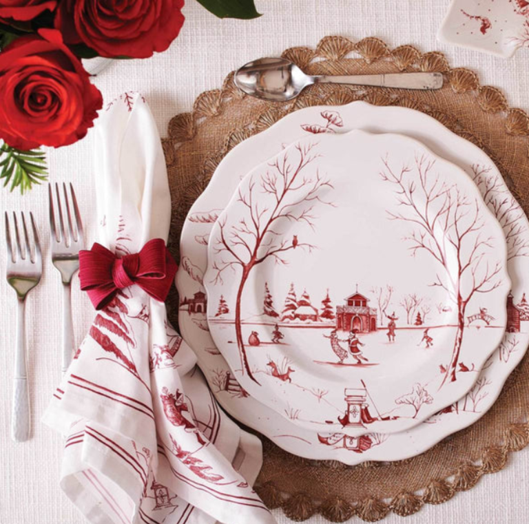 JULISKA JULISKA Country Estate, Winter Frolic Ruby Napkin