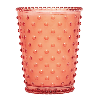 No. 4 Watermelon Basil Hobnail Candle, 16oz