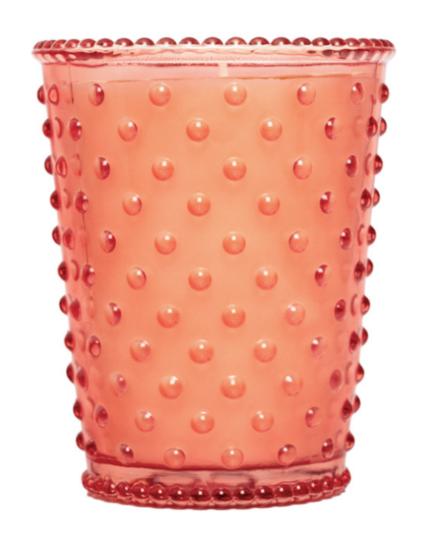 K. HALL Simpatico No. 4 Watermelon Basil Hobnail Candle, 16oz