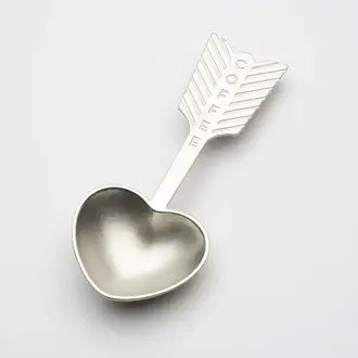 BEEHIVE HANDMADE Handmade Zinc Heart Coffee Scoop