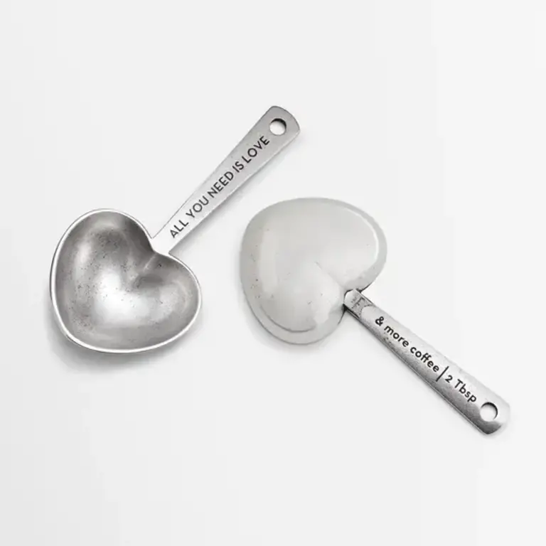 BEEHIVE HANDMADE BEEHIVE HANDMADE Pewter  2 TBS Heart Coffee Scoop