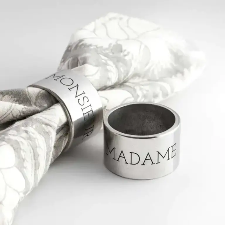 BEEHIVE HANDMADE BEEHIVE HANDMADE Pewter Newlywed Napkin Rings