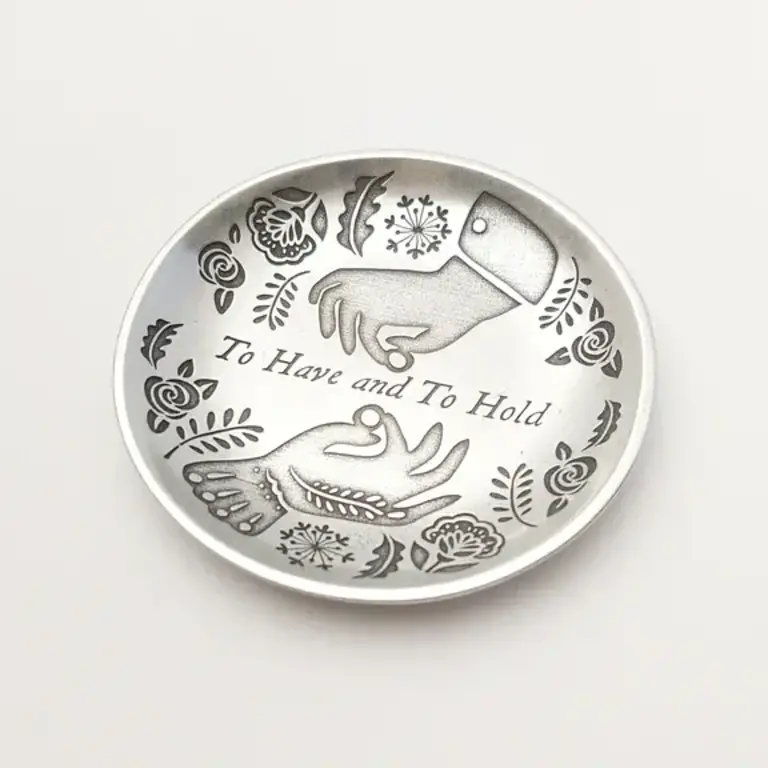 BEEHIVE HANDMADE BEEHIVE HANDMADE Pewter To Have & To Hold Ring Dish