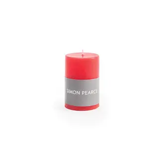 SIMON PEARCE SIMON PEARCE Holiday Red Pillar Candle, 2x3