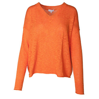 J. SOCIETY Slub V Neck Sweater
