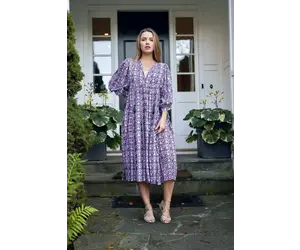 knee length dresses for ladies Dolman Dress - Linen Dress main image 0