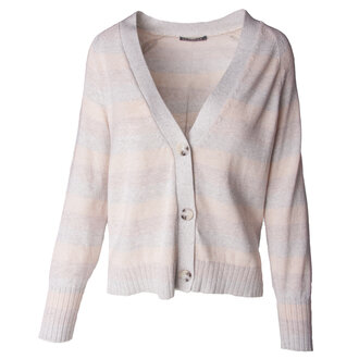 ALASHAN Rebecca Marled Stripe Cardigan