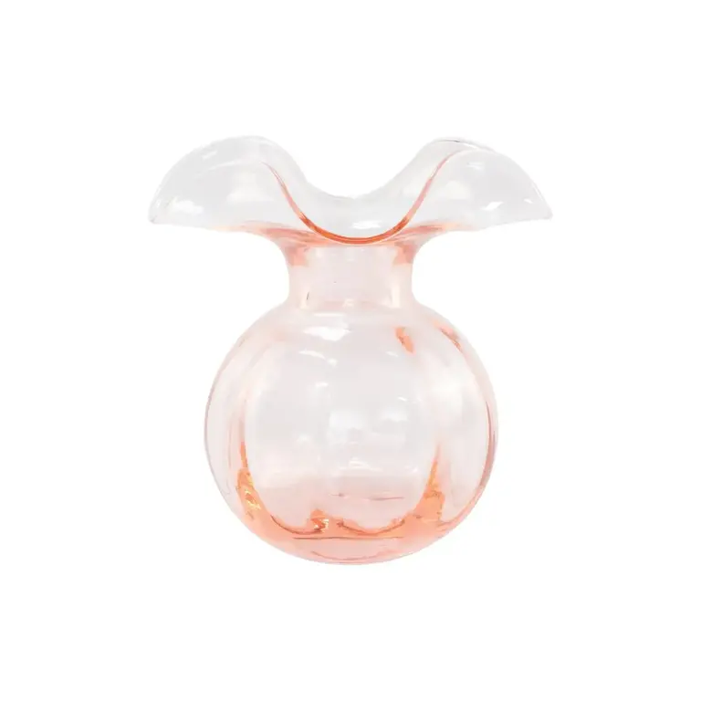 VIETRI Pink Glass Hibiscus Bud Vase