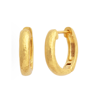 GURHAN 22K 1/2" Round Huggie Earrings
