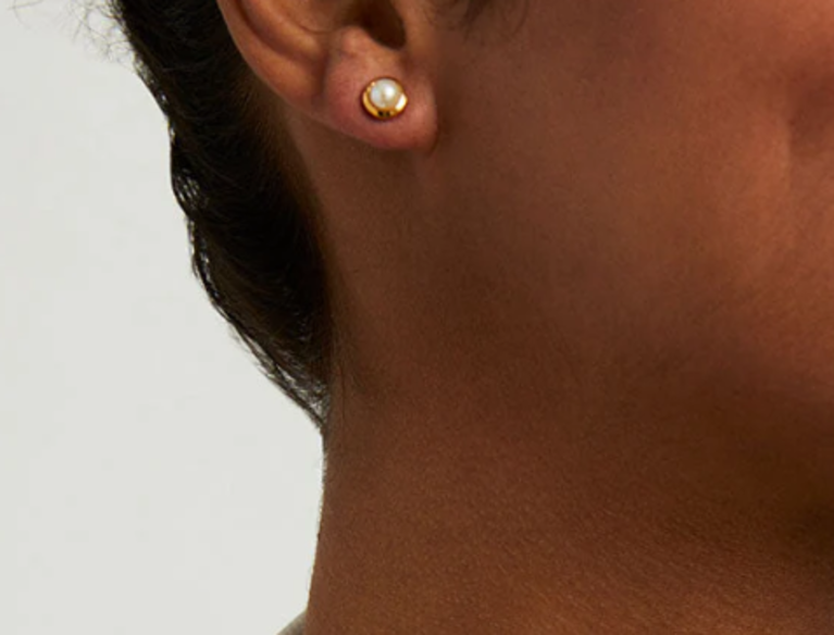 DEAN DAVIDSON DEAN DAVIDSON Signature Small Pearl Studs, 22k Gold Plate