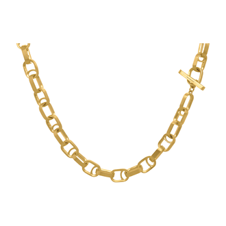 Manhattan Necklace, 22 Karat Gold Plate