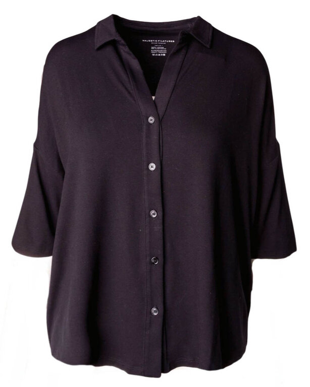 MAJESTIC Relaxed Elbow Sleeve Shirt