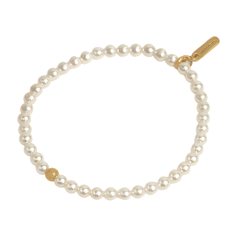 DEAN DAVIDSON DEAN DAVIDSON Mini Pearl Bracelet, 22k Gold Plate