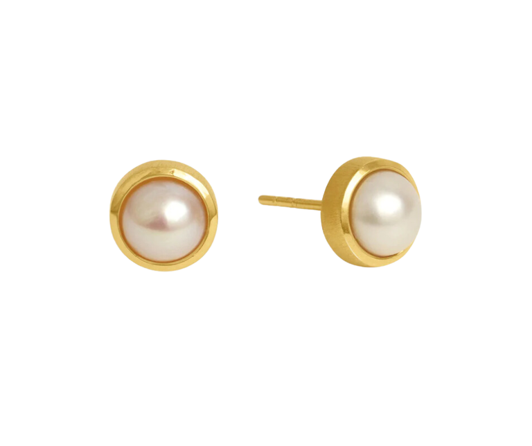 DEAN DAVIDSON DEAN DAVIDSON Signature Small Pearl Studs, 22k Gold Plate
