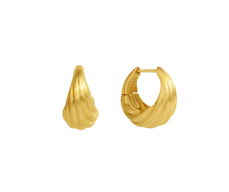 DEAN DAVIDSON DEAN DAVIDSON 22k Gold Plate  Hoop Earrings