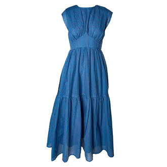OLIPHANT Cap Sleeve Midi Dress