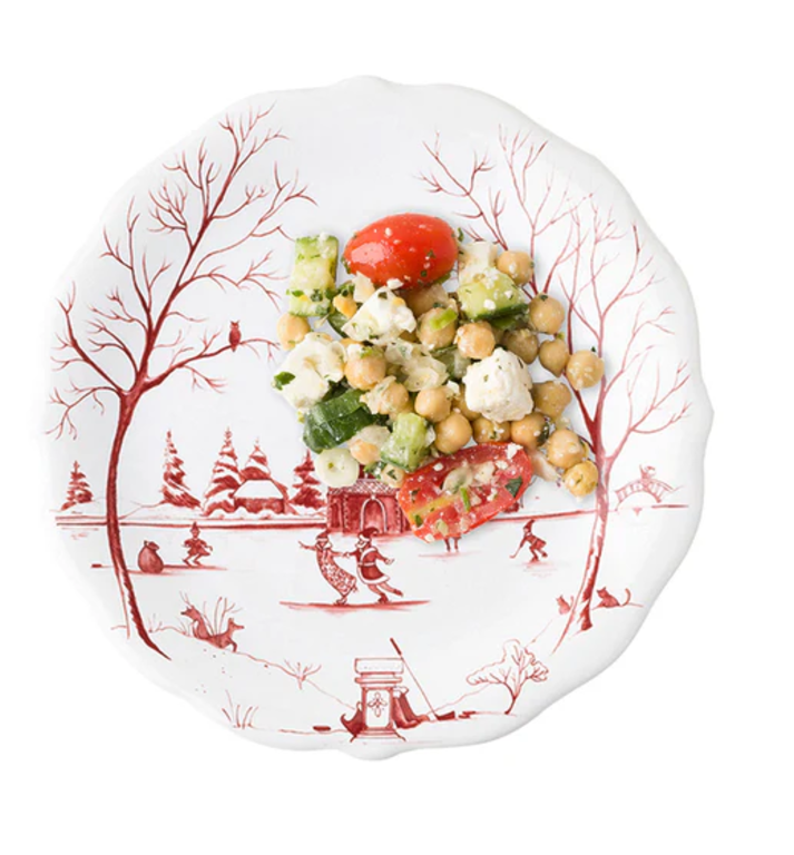 JULISKA JULISKA Country Estates Winter Frolic Ruby Dessert/Salad Plate