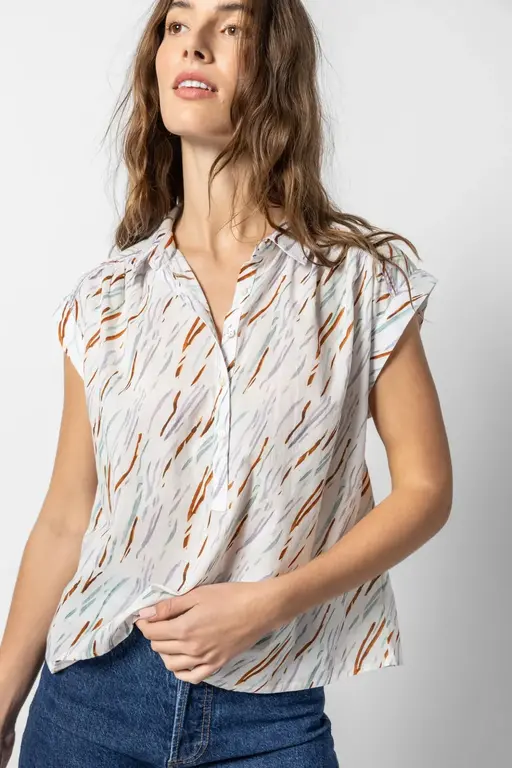 LILLA P LILLA P Easy Yoke Blouse