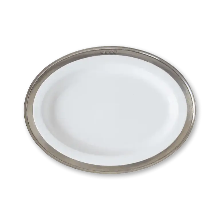 MATCH MATCH Convivio Oval Serving Platter, X-Small, White