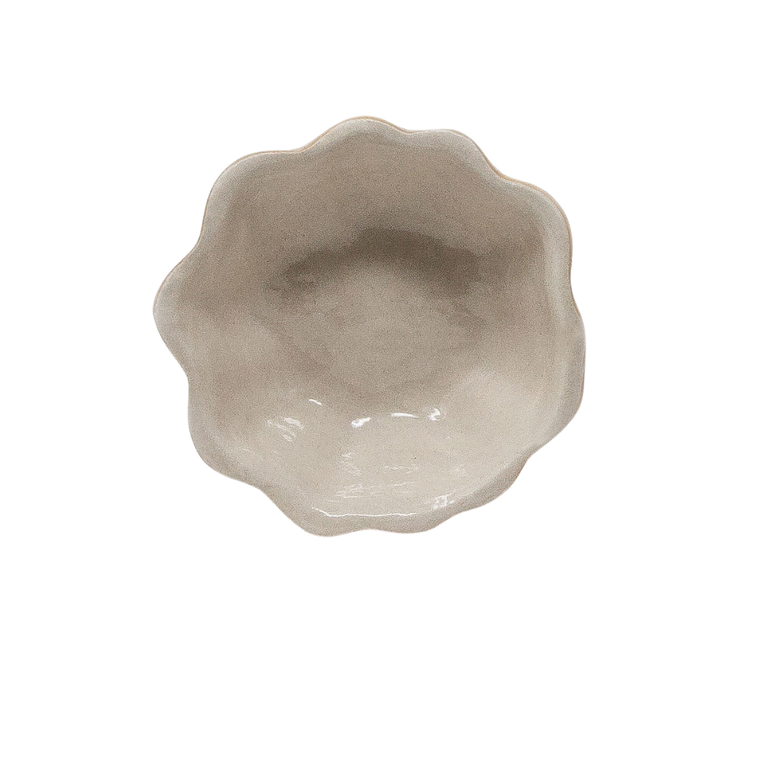 TERRAFIRMA TERRAFIRMA Mini Scallop Bowl, Ivory