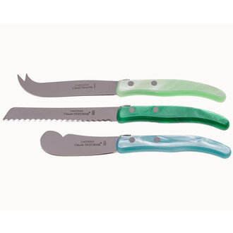 CLAUDE DOZORME 3 Piece Breakfast Set- Green Multi