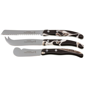 CLAUDE DOZORME Breakfast Set, 3 Piece- Marble