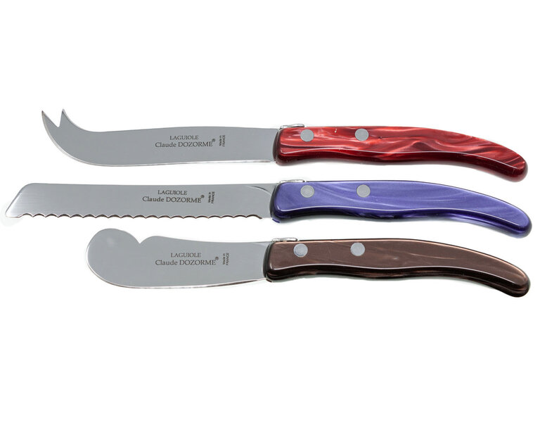 CLAUDE DOZORME CLAUDE DOZORME Breakfast Set in Brown, Red, and Purple