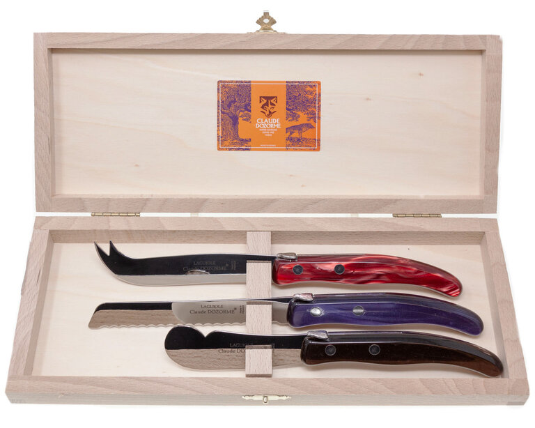 CLAUDE DOZORME CLAUDE DOZORME Breakfast Set in Brown, Red, and Purple