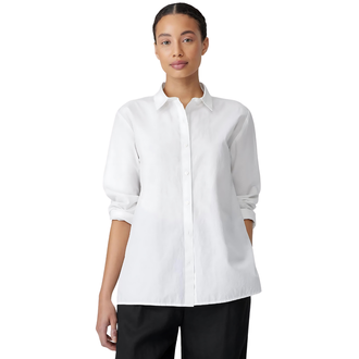 EILEEN FISHER Classic Collar Cotton Shirt
